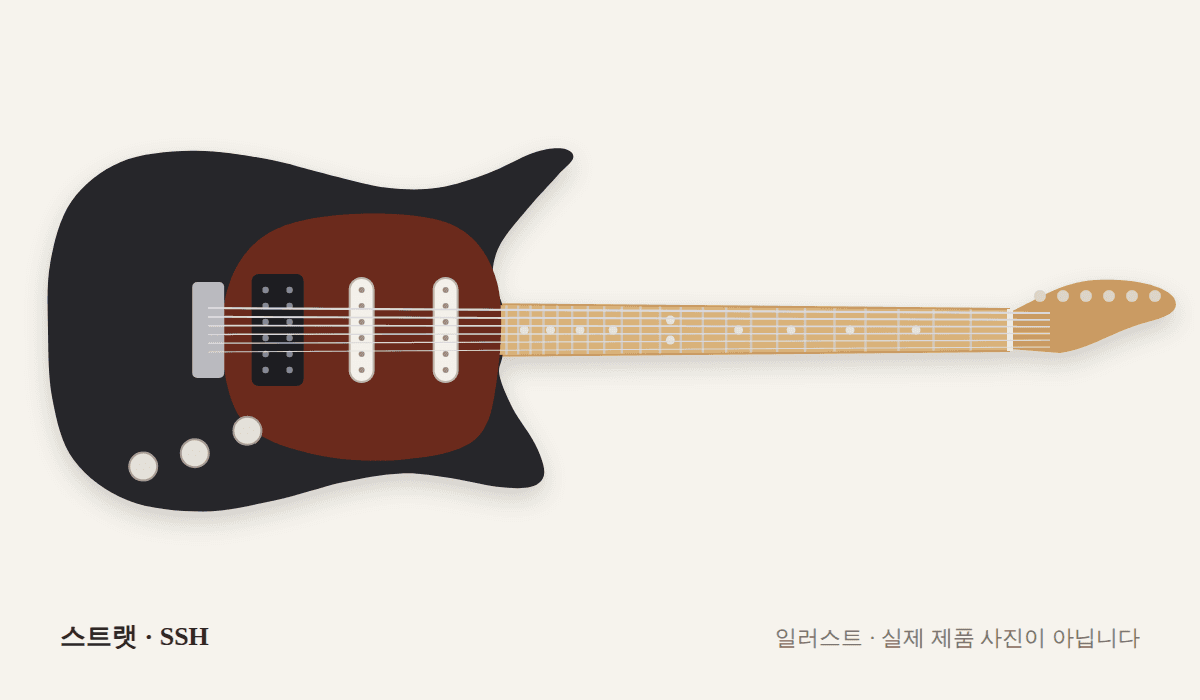 코로나 모던플러스 SE 스트라토캐스터 사진